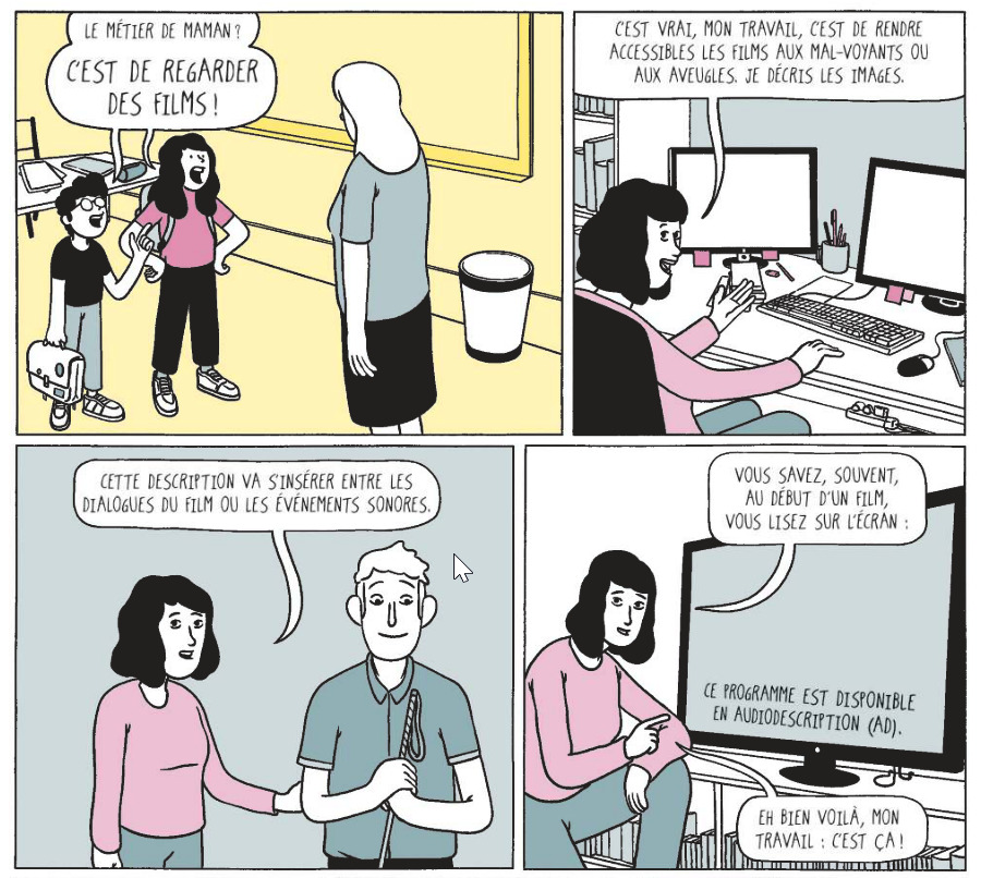 Planche tirée de la bande dessinée Les yeux dits